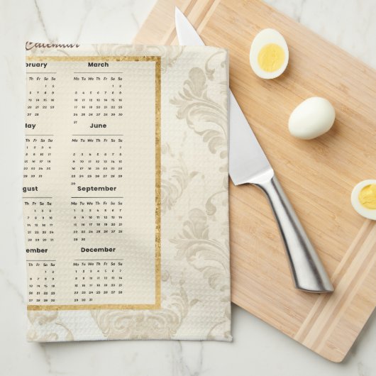 2025 Kalender Handdoek Paard in Zonsondergang (Quarter Fold)