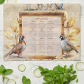 2025 Kalender Handdoek Pointer Honden Hunting Lodg (Gevouwen)
