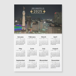 2025 Kalender Indianapolis Monument Magnetische Ka