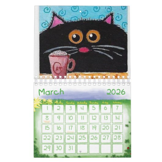 2025 Kalender Kat Kitten Whimsical (Mar 2026)