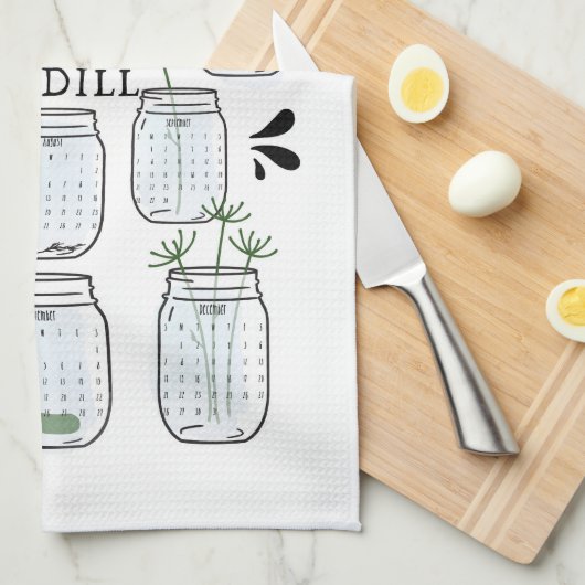 2025 Kalender Keuken Theedoek (Quarter Fold)