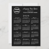 2025 Kalender Logo QR Code Rood Zwart Buffel Check Feestdagenkaart (Voorkant)