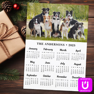 2025 Kalender Magneet Huisdier Hond Custom Photo C