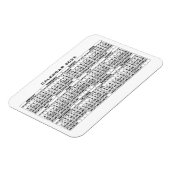 2025 Kalender Magnet Wit Magneet (Linkerzijde)