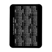 2025 Kalender Magnet Zwart Magneet (Verticaal)