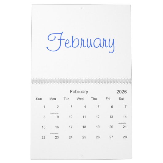 2025 Kalender met feestdagen (Feb 2026)