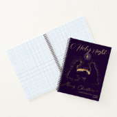 2025 Kalender Nativity Manger O Holy Night Script Notitieboek (Binnen)