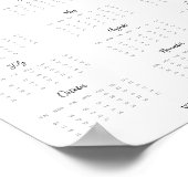 2025 Kalender Olijf BedrijfsPromo Poster (Hoek)