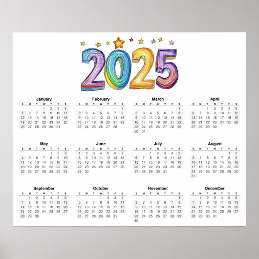 2025 kalender poster (Voorkant)