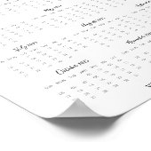 2025 Kalender Red Dragonfly Business Promo Poster (Hoek)