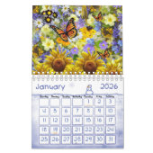 2025 Kalender Zonnebloem Vlinder (Jan 2026)