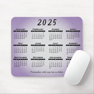 2025 Kalendergradiënt Paarse - Jaar Muismat