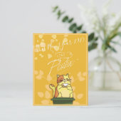 2025 Kattenkalender Briefkaart (Staand voorkant)