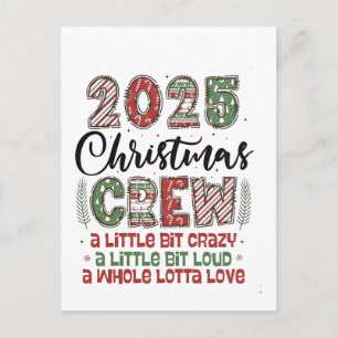 2025 Kerst Crew Familie Matching Outfit Xmas Feestdagenkaart