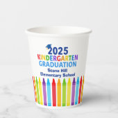 2025 Kindergarten Afstuderen Custom School Party Papieren Bekers (Voorkant)