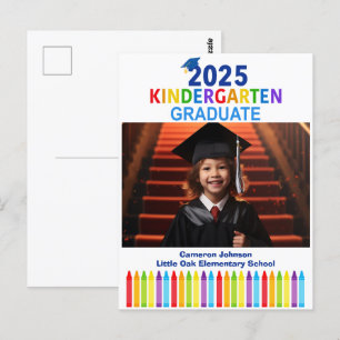 2025 Kindergarten Afstuderen Foto Custom Afstudere Briefkaart