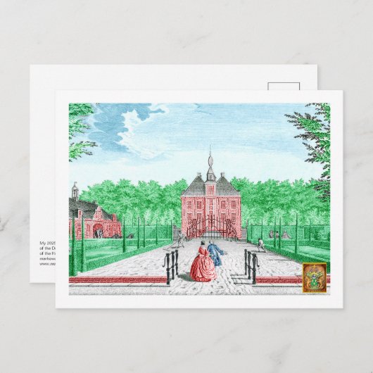 2025 kleurstelling 1760 Print Kasteel De Essenburg Briefkaart (Voorkant / Achterkant)