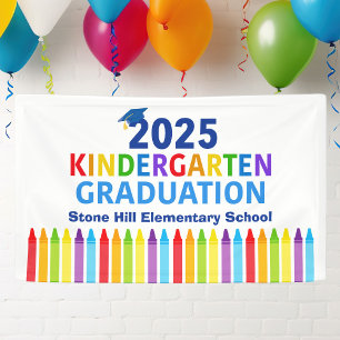 2025 Kleuterschool Afstuderen Basisschool Spandoek