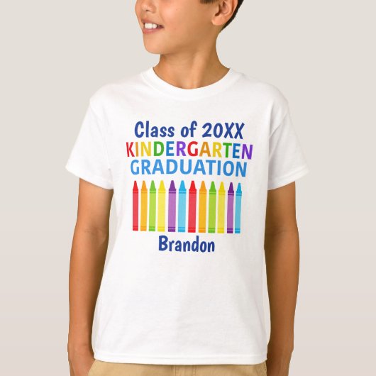 2025 Kleuterschool Afstuderen Custom Afstuderen Ki T-shirt (Voorkant)
