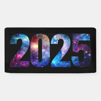 2025 Kosmische sterren Spandoek