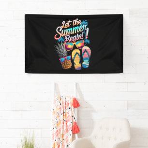 2025 Laat De Zomer Beginnen 2025 Zomer Vakantie Spandoek