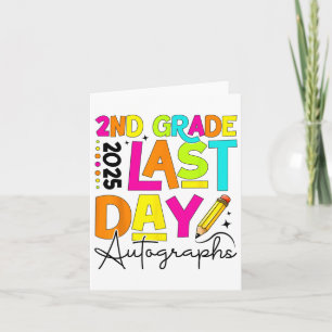 2025 Laatste dag van de school Autograph 2e klas G Kaart