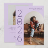 2025 Lavender Arch Afstuderen Aankondiging (Voorkant / Achterkant)