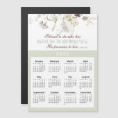 2025 Luc 1:45 Bienheureuse est elle Magnet Fleur s (Devant / Derrière)