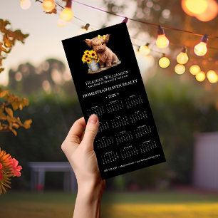 2025 Magnetic Highland Koe Bedrijfskalender