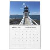 2025 Maine Coast Ocean Fotografie Vuurtoren Kalender (Feb 2026)