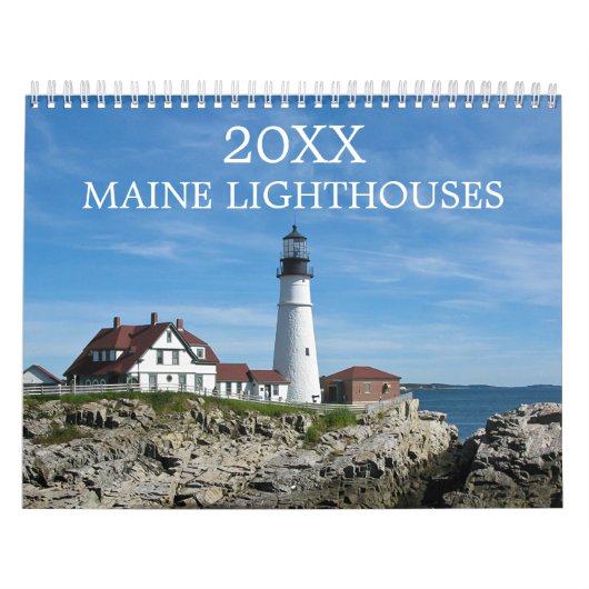 2025 Maine Vuurtorens Foto's Kalender (Hoes)