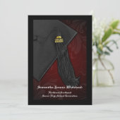 2025 Maroon Red Tassel Charm Afstuderen Kaart (Staand voorkant)