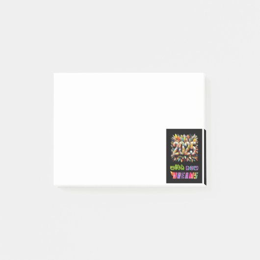 2025 met nieuwe dromen post-it® notes (Voorkant)