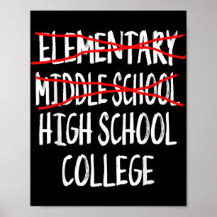 2025 Middelbare School Afstuderen Junior High Scho Poster
