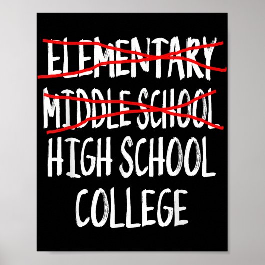 2025 Middelbare School Afstuderen Junior High Scho Poster (Voorkant)