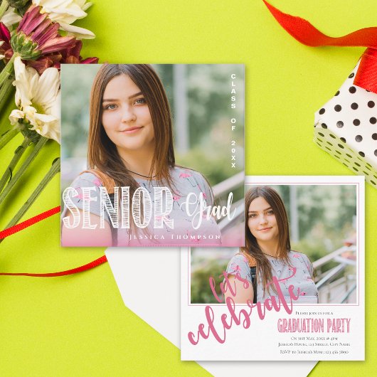 2025 Mini photo Invitation de diplômes supérieurs