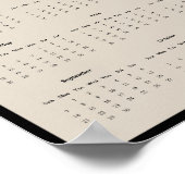 2025 Mixed Breed Hond Muur Kalender Poster (Hoek)