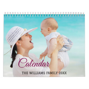 2025 Modern Creëer Uw eigen aangepaste familiefoto Kalender