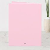 2025 Modern Kerstmis Merry and Bright Rood Roze Kaart (Achterkant)