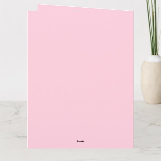 2025 Modern Kerstmis Merry and Bright Rood Roze Kaart (Achterkant)