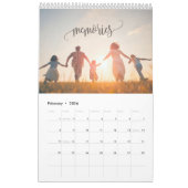 2025 Moderne aangepaste foto Creëer Uw eigen famil Kalender (Feb 2026)