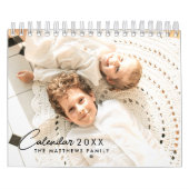 2025 Moderne aangepaste foto Creëer uw eigen famil Kalender (Hoes)