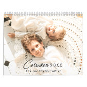 2025 Moderne aangepaste foto Creëer uw eigen famil Kalender (Hoes)