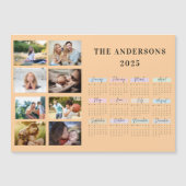 2025 Moderne Familie 4 Fotocollage Custom Magnetische Uitnodiging (Voorkant)