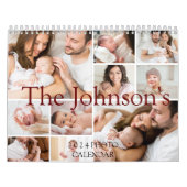 2025 Moderne Script Typografie Minimale Multi Phot Kalender (Hoes)