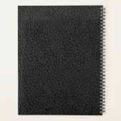 2025 Monogrammé Elegant Gold Black Modern Planner (Dos)