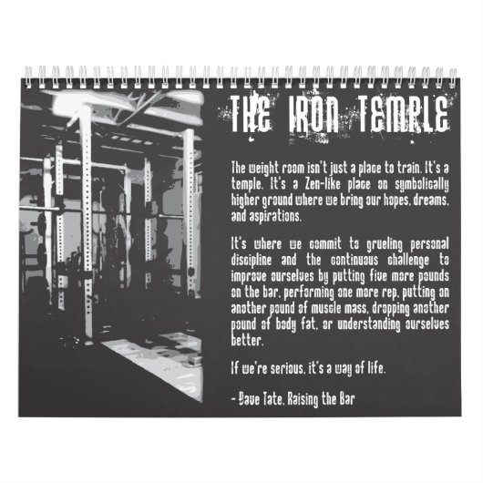 2025 Motivational Bodybuilding Gym Calendrier (Protection)