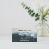 2025 Mountain Landscape Pocket Kalender Visitekaartje (Staand voorkant)