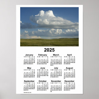 2025 Nebraska Sandhills Kalender door Janz Poster
