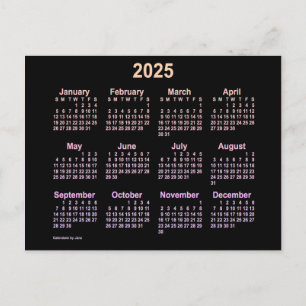 2025 Neon Ipanema Mini Kalender van Janz Briefkaart